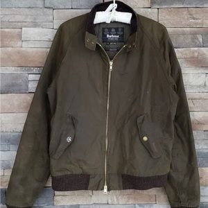 Barbour International Waxed Cotton Steve McQueen Harrington Jacket Size L. 40-42